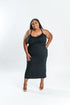 Black Racerback Maxi Dress | Plus Size